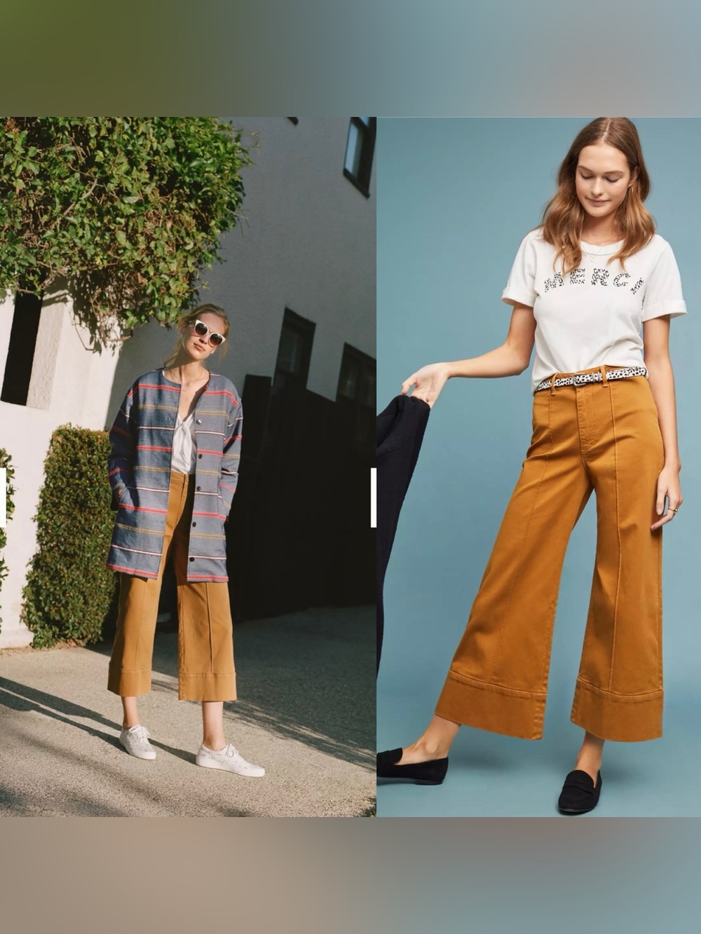 Anthropologie Pintucked Chino Trousers Pants Honey Size 4